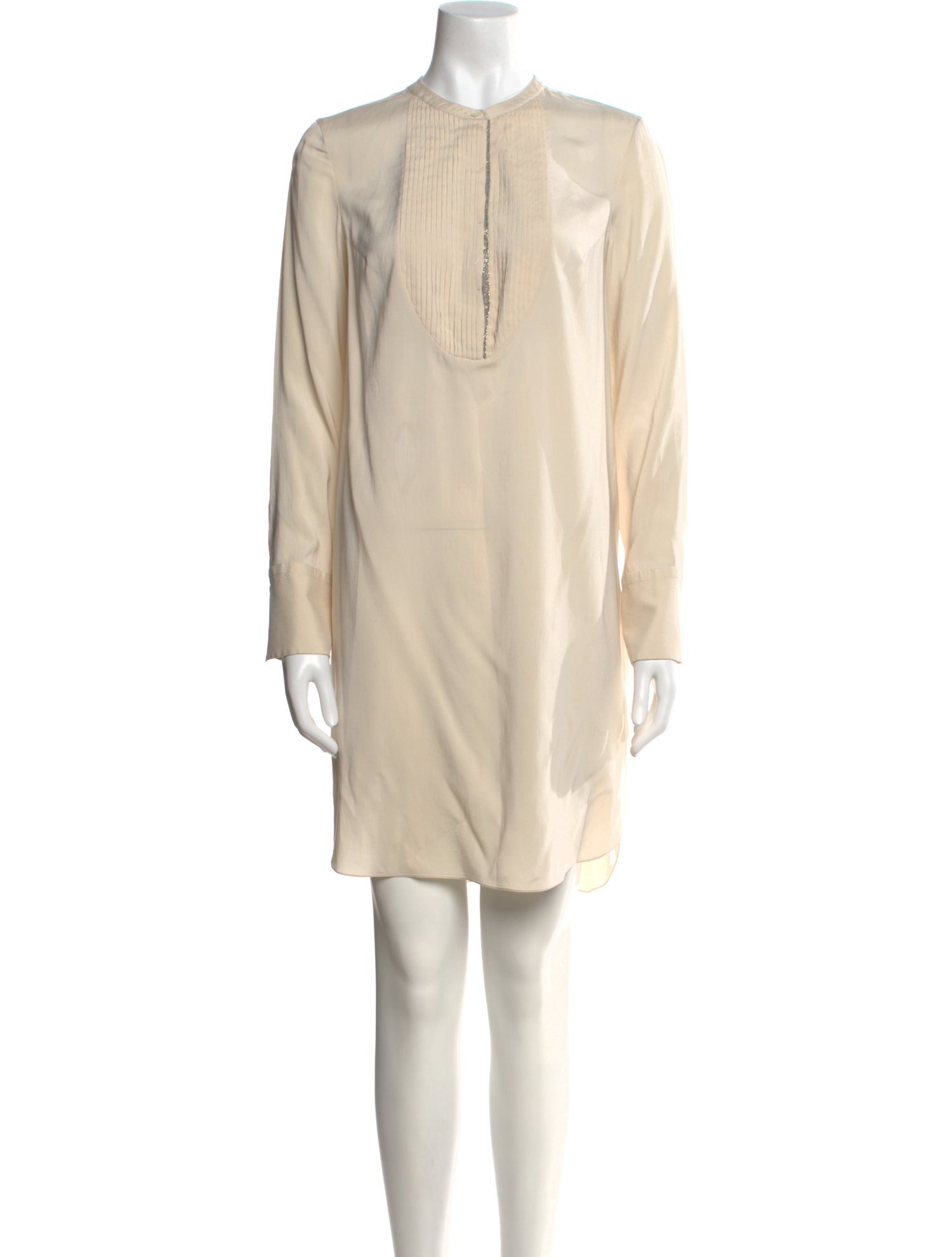 Brunello Cucinelli Crew Neck Mini Dress