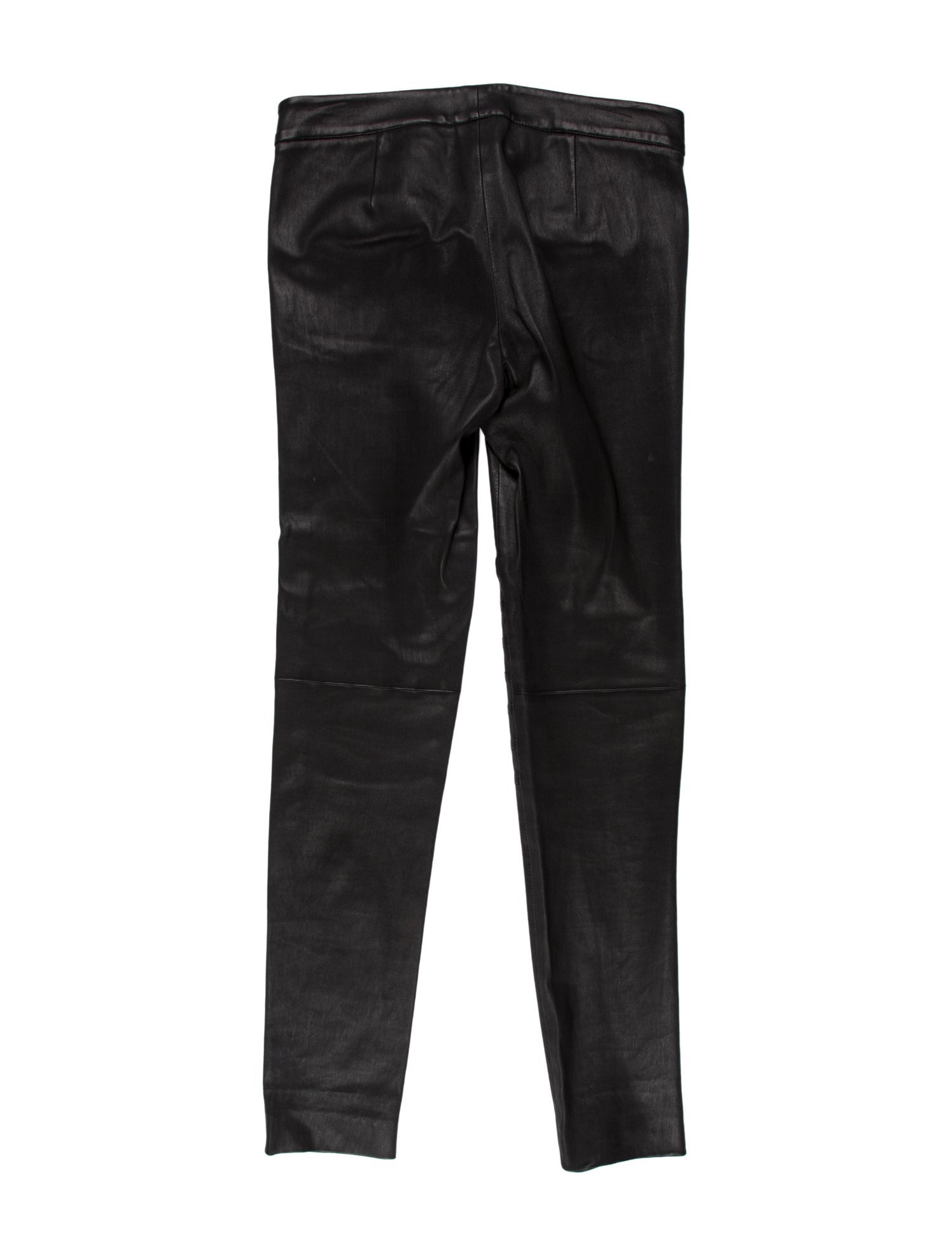 Brunello Cucinelli Leather Skinny Leg Pants