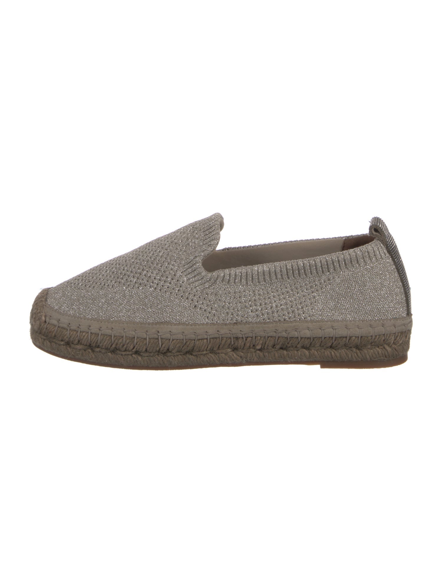 Brunello Cucinelli Canvas Glitter Accents Espadrilles
