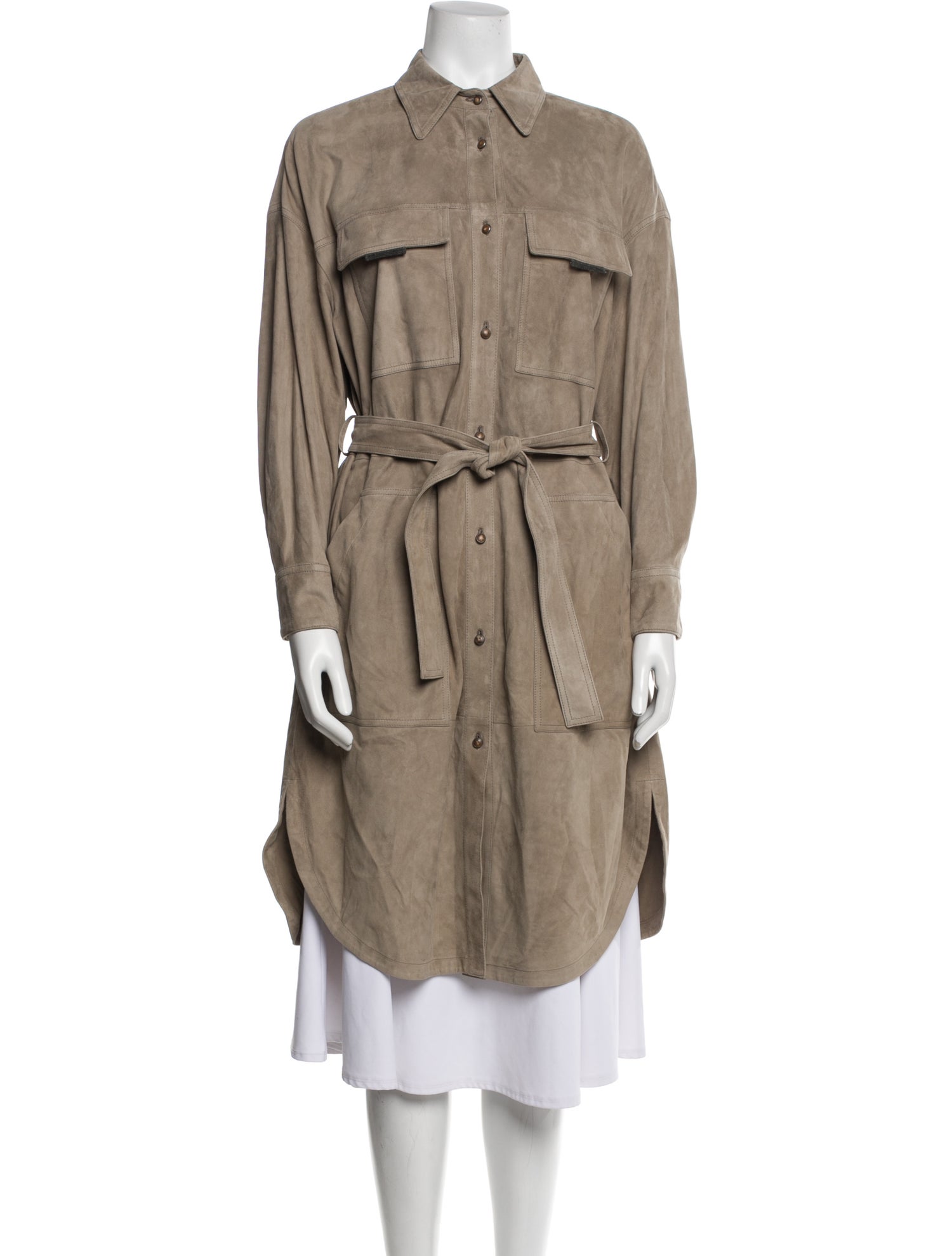 Brunello Cucinelli Leather Coat