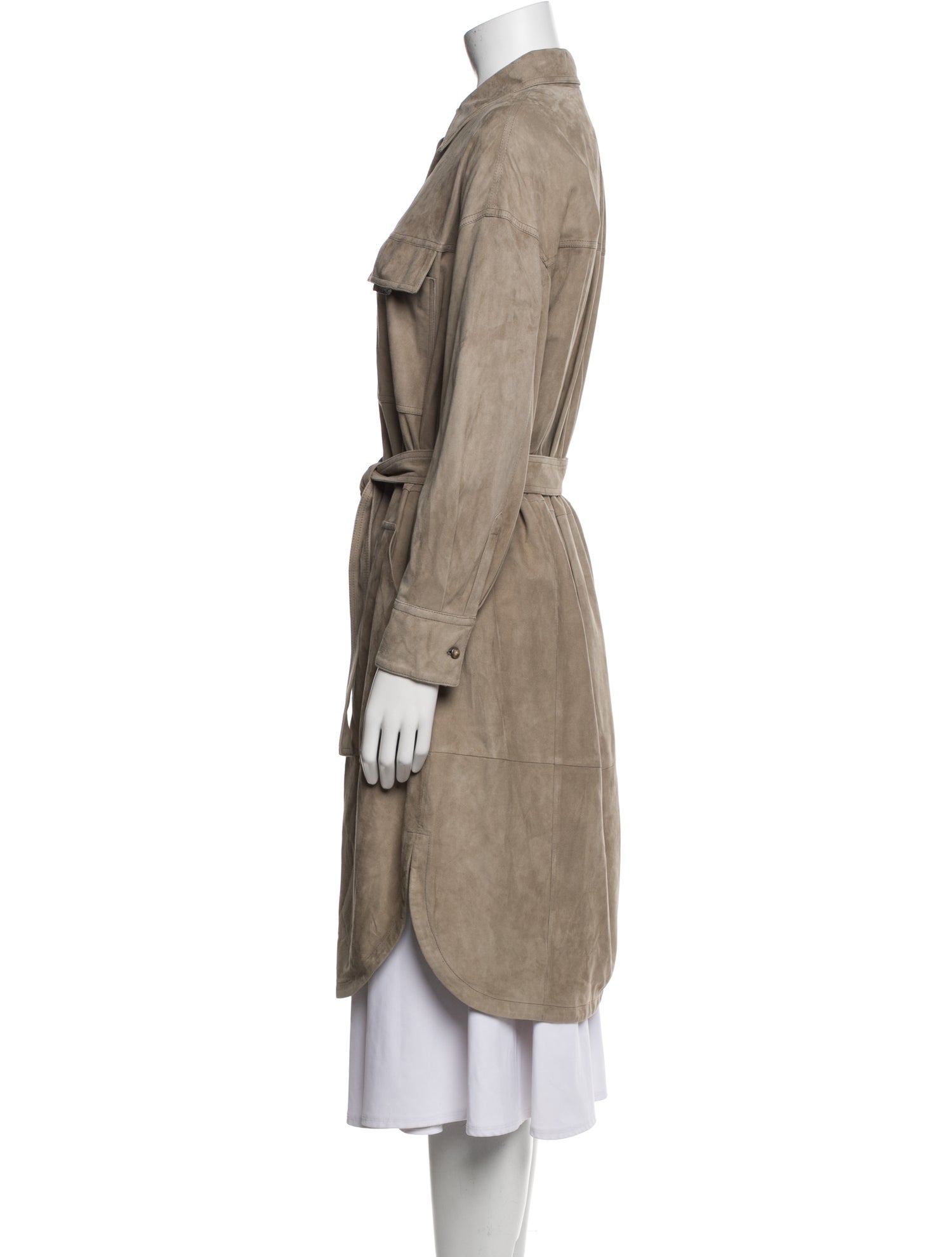 Brunello Cucinelli Leather Coat
