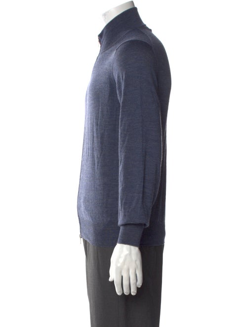 Brunello Cucinelli Wool Mock Neck Cardigan