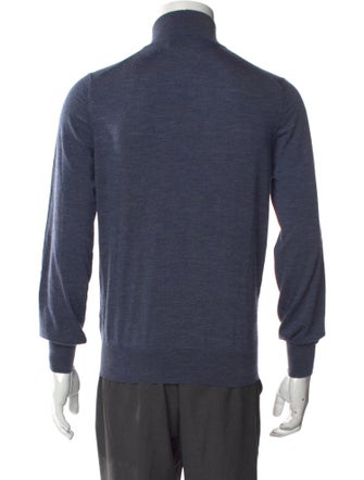 Brunello Cucinelli Wool Mock Neck Cardigan