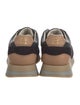 Brunello Cucinelli Suede Colorblock Pattern Sneakers