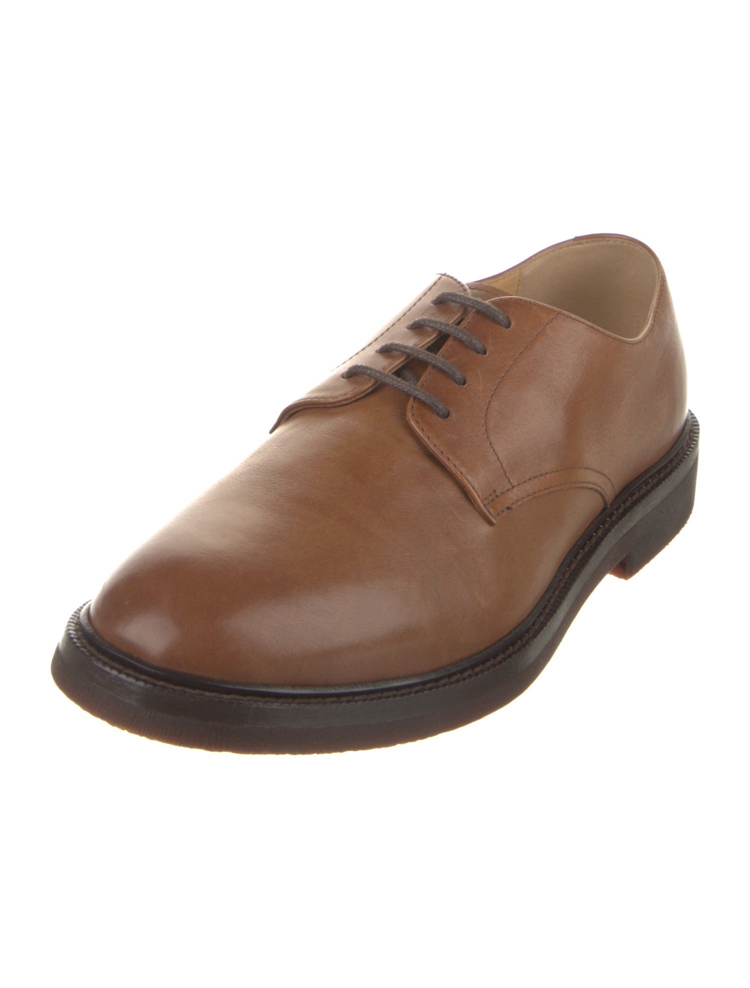 Brunello Cucinelli Leather Derby Shoes