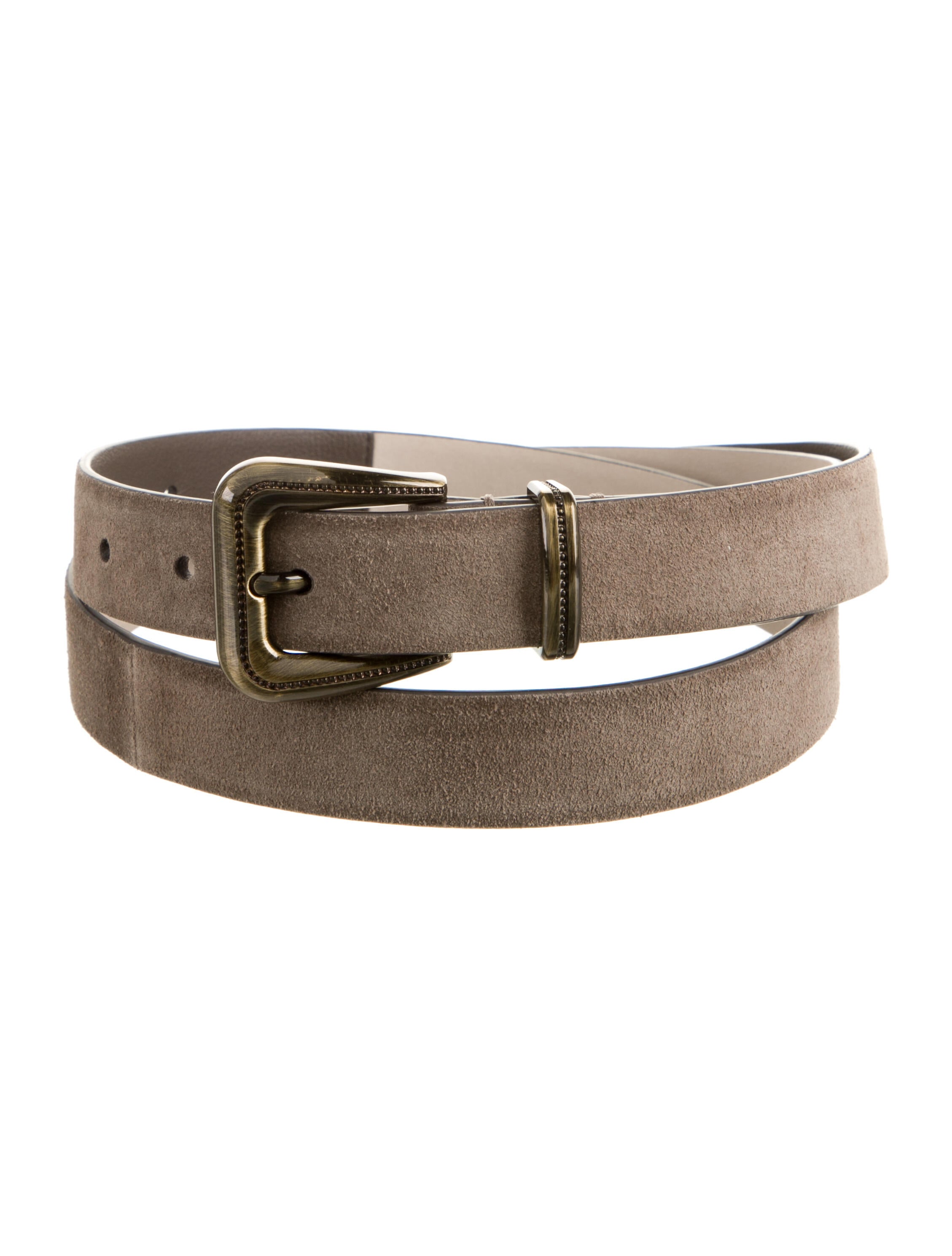 Brunello Cucinelli Skinny Suede Belt