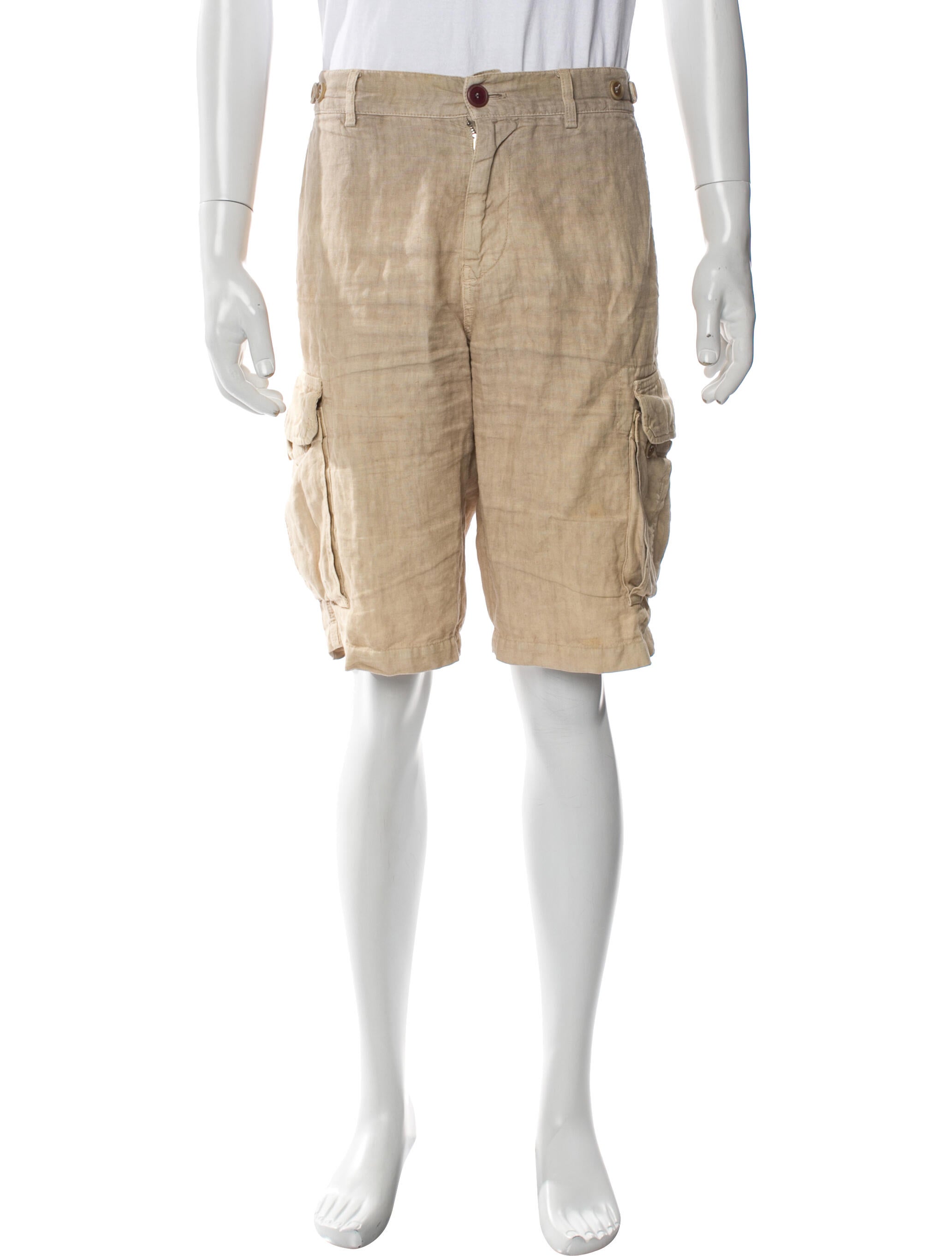 Brunello Cucinelli Linen Cargo Shorts