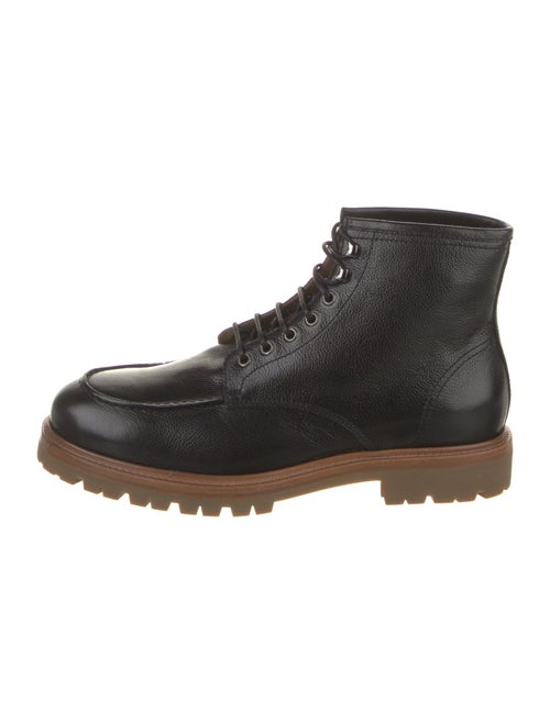 Brunello Cucinelli Leather Lace-Up Boots