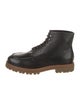 Brunello Cucinelli Leather Lace-Up Boots
