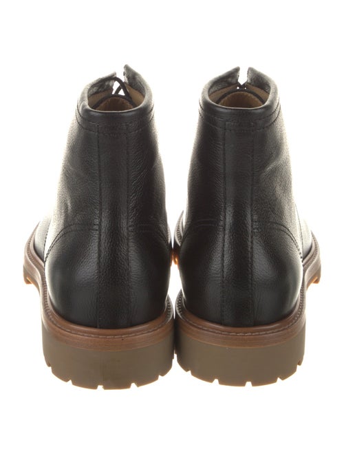 Brunello Cucinelli Leather Lace-Up Boots