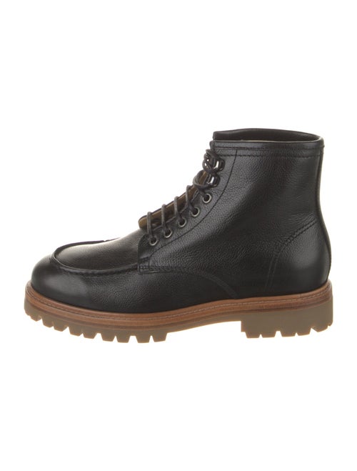 Brunello Cucinelli Leather Combat Boots
