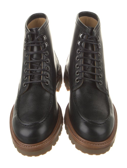 Brunello Cucinelli Leather Combat Boots