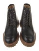 Brunello Cucinelli Leather Combat Boots