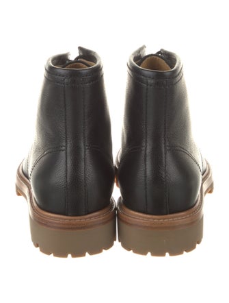 Brunello Cucinelli Leather Combat Boots