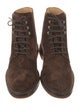 Brunello Cucinelli Suede Lace-Up Boots