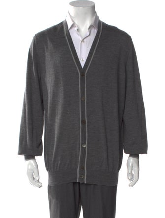 Brunello Cucinelli Virgin Wool V-Neck Cardigan