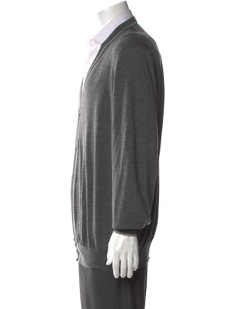 Brunello Cucinelli Virgin Wool V-Neck Cardigan