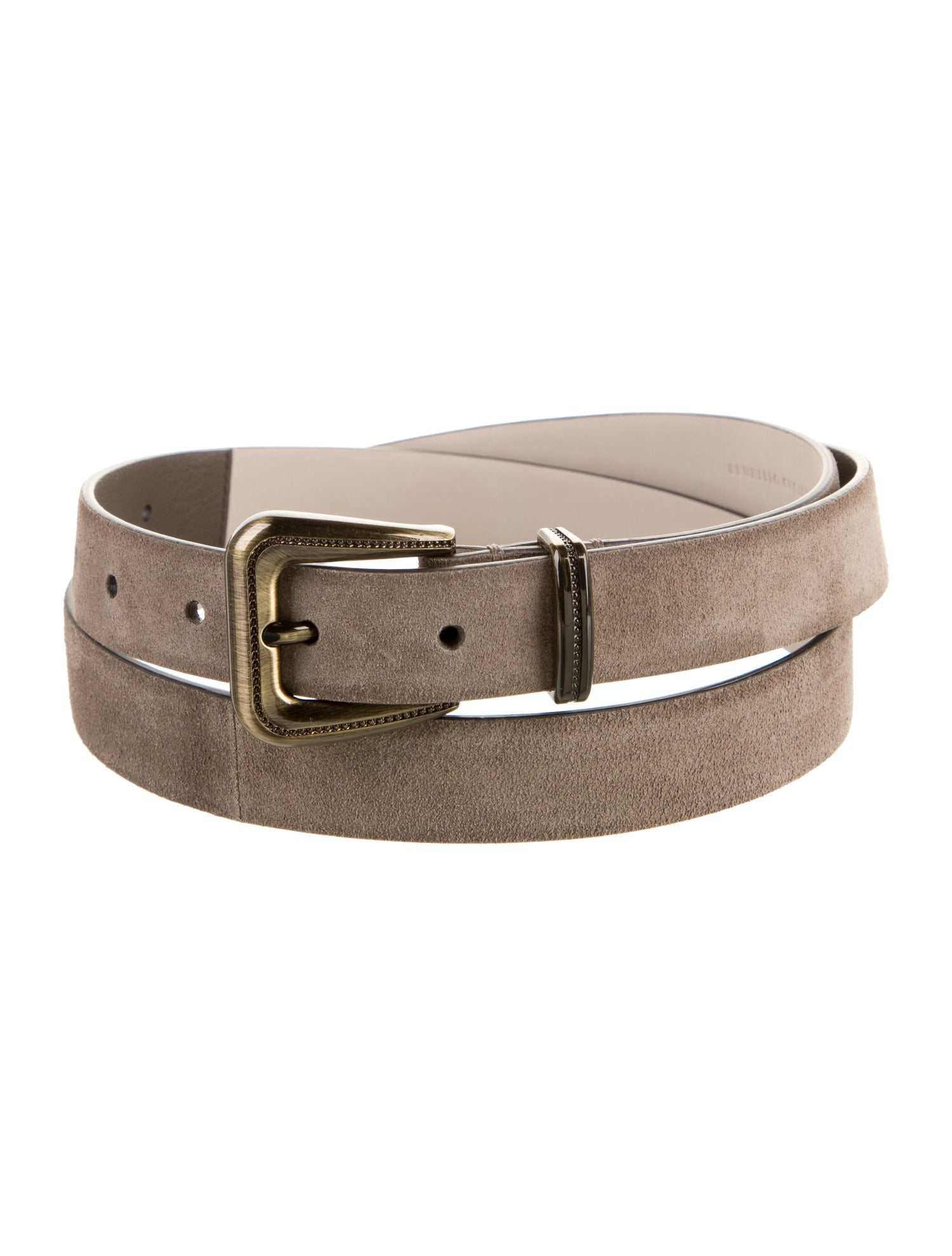 Brunello Cucinelli Skinny Suede Belt