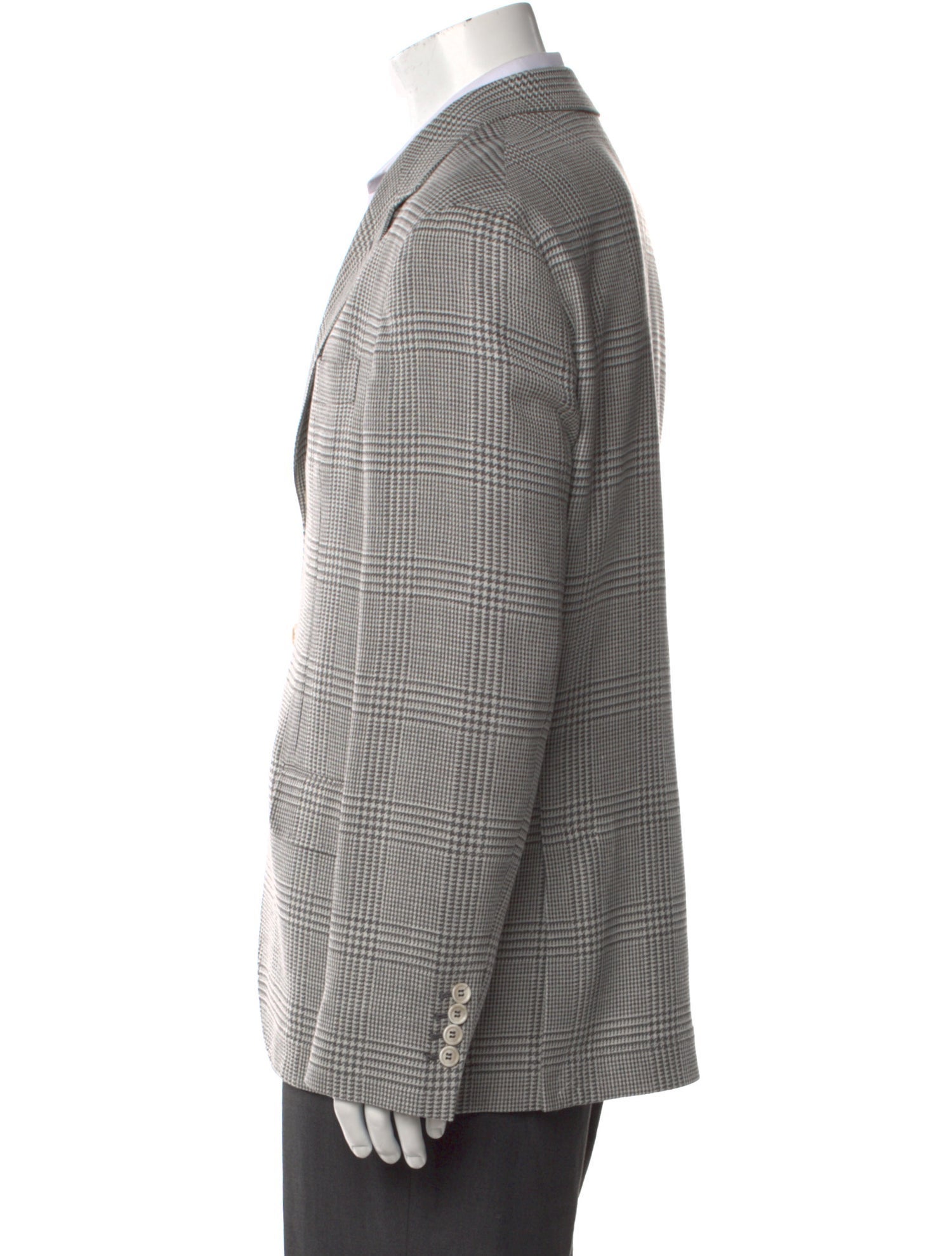 Brunello Cucinelli Plaid Print V-Neck Cardigan w/ Tags