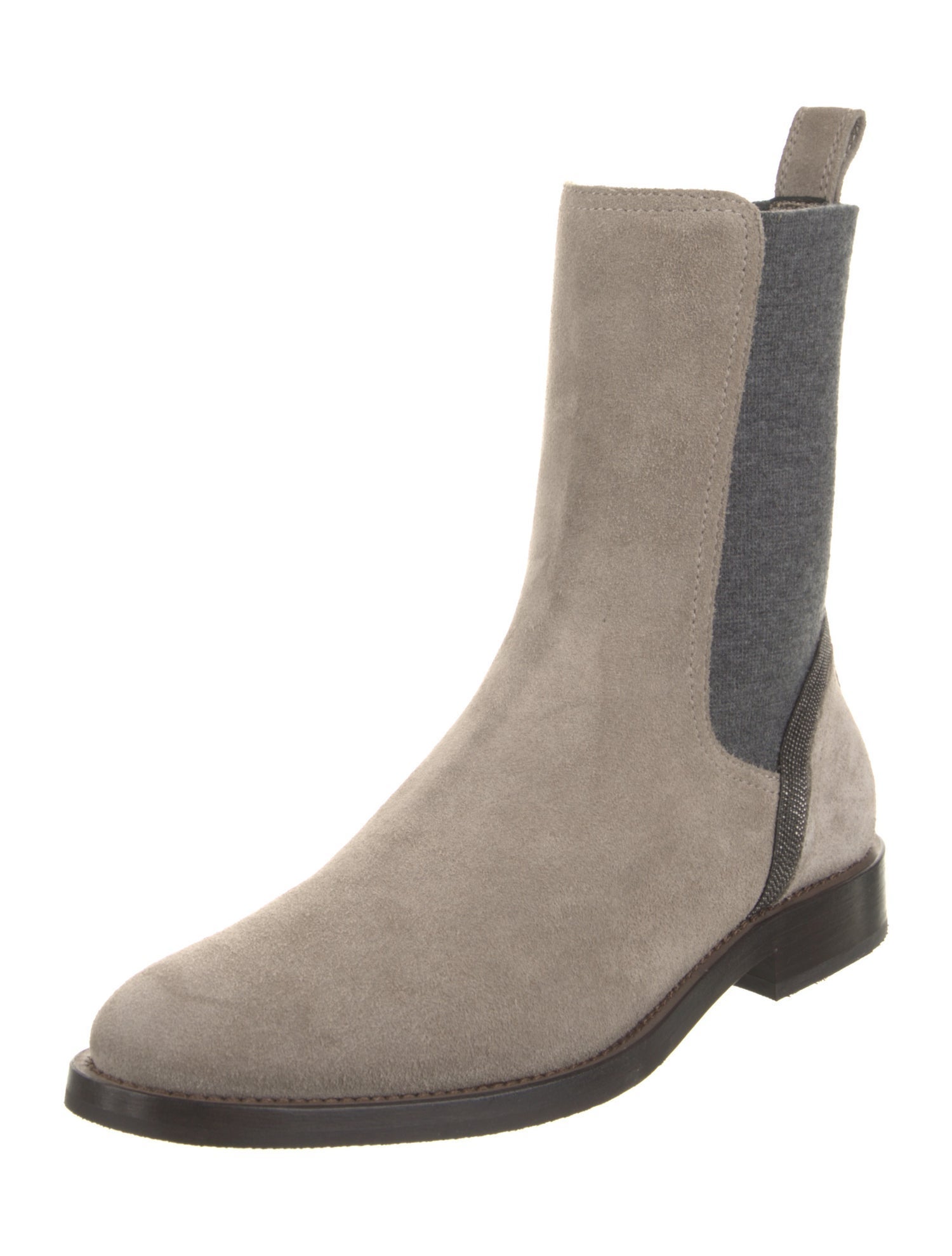 Brunello Cucinelli Suede Chelsea Boots