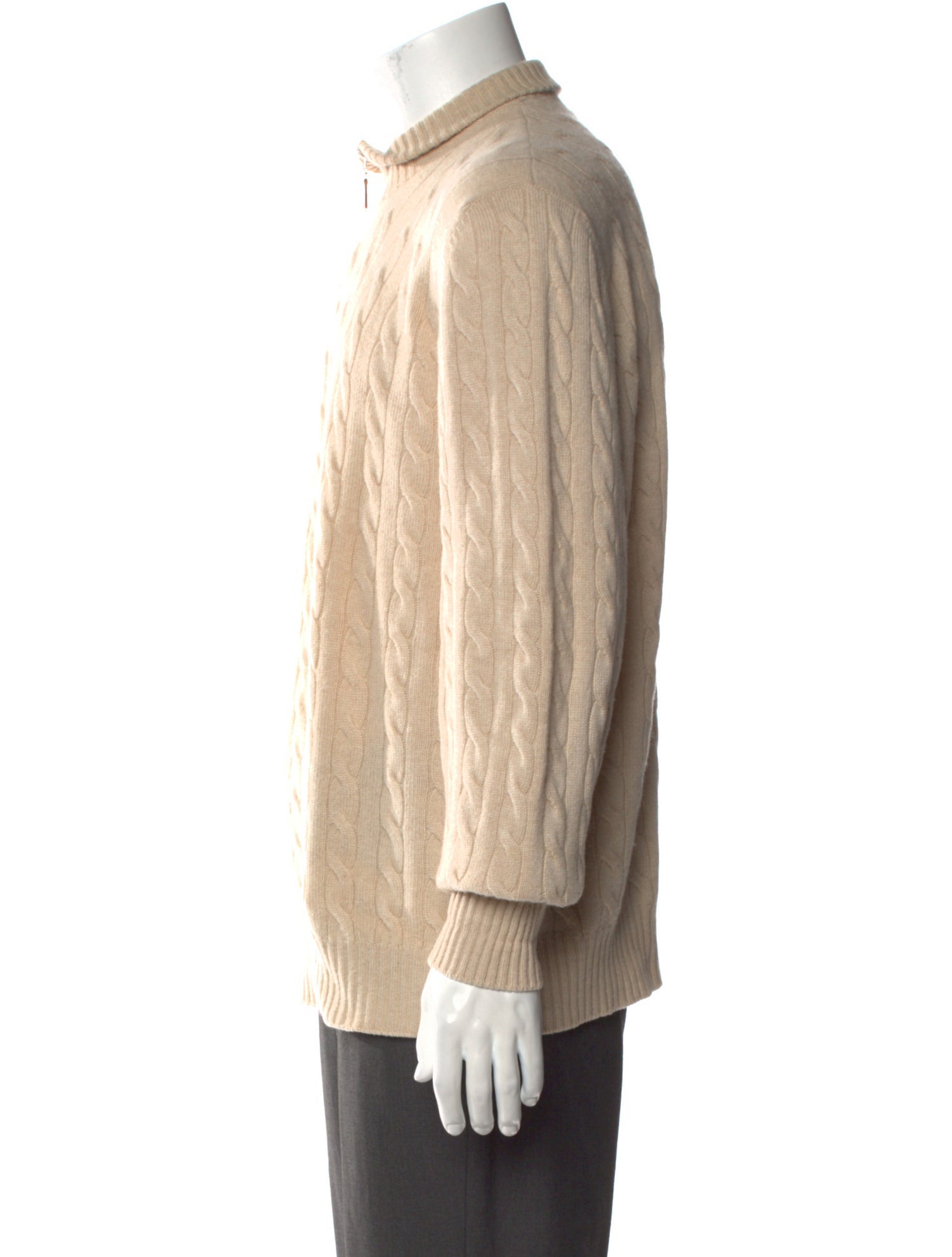 Brunello Cucinelli Cashmere Mock Neck Polo Sweater