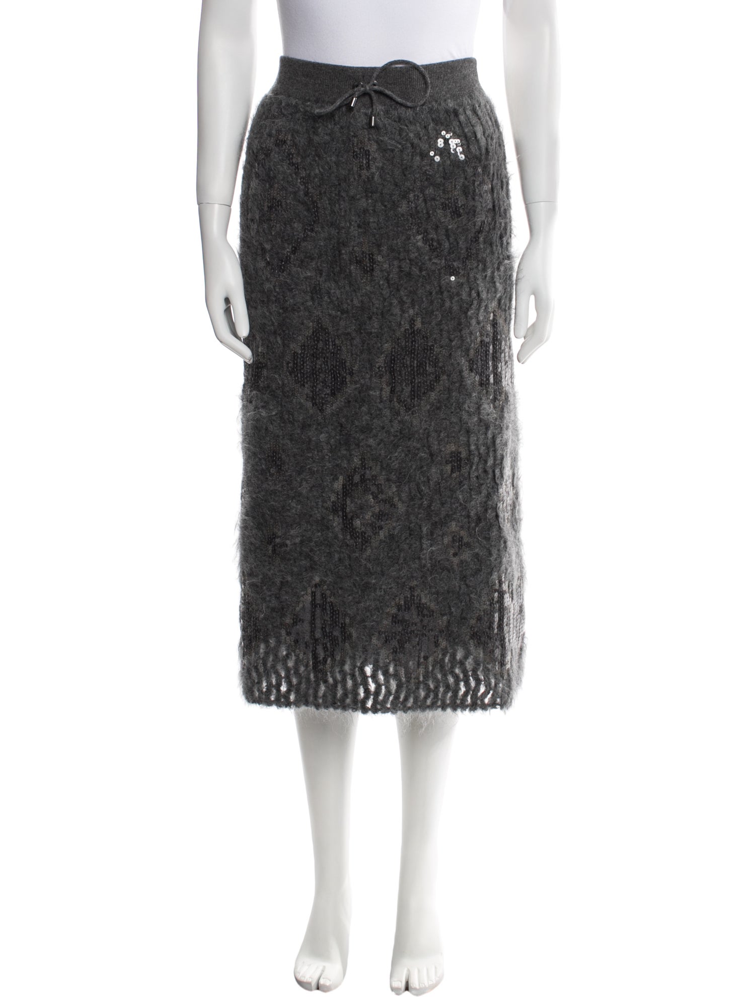 Brunello Cucinelli Mohair Midi Length Skirt w/ Tags