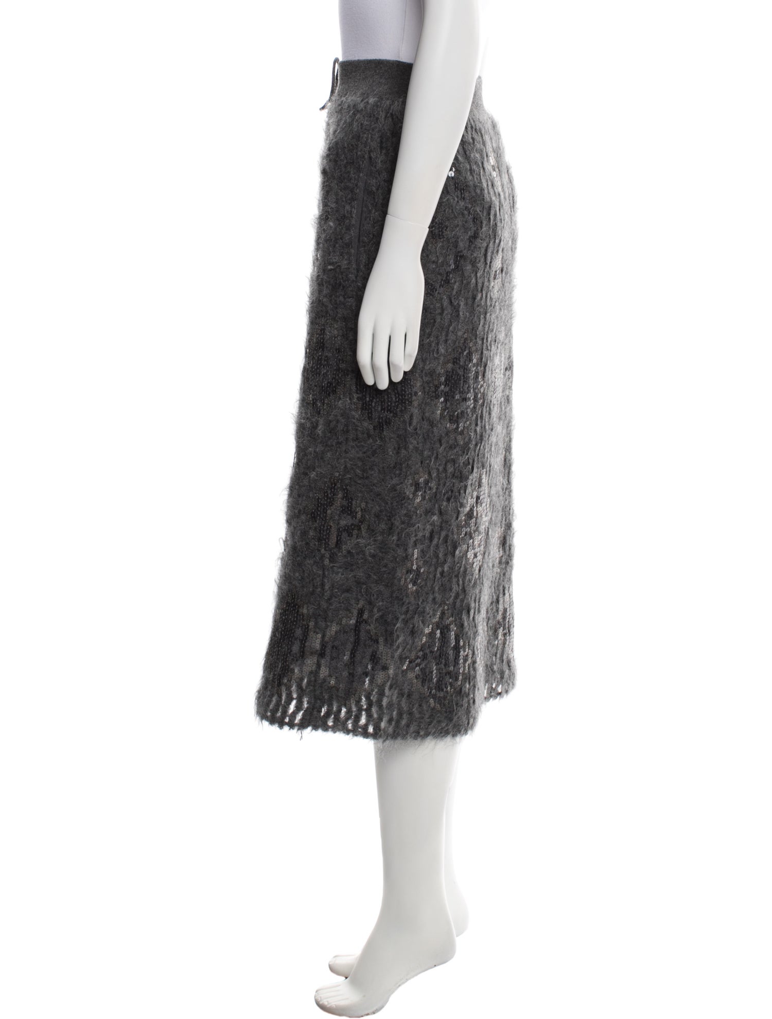 Brunello Cucinelli Mohair Midi Length Skirt w/ Tags