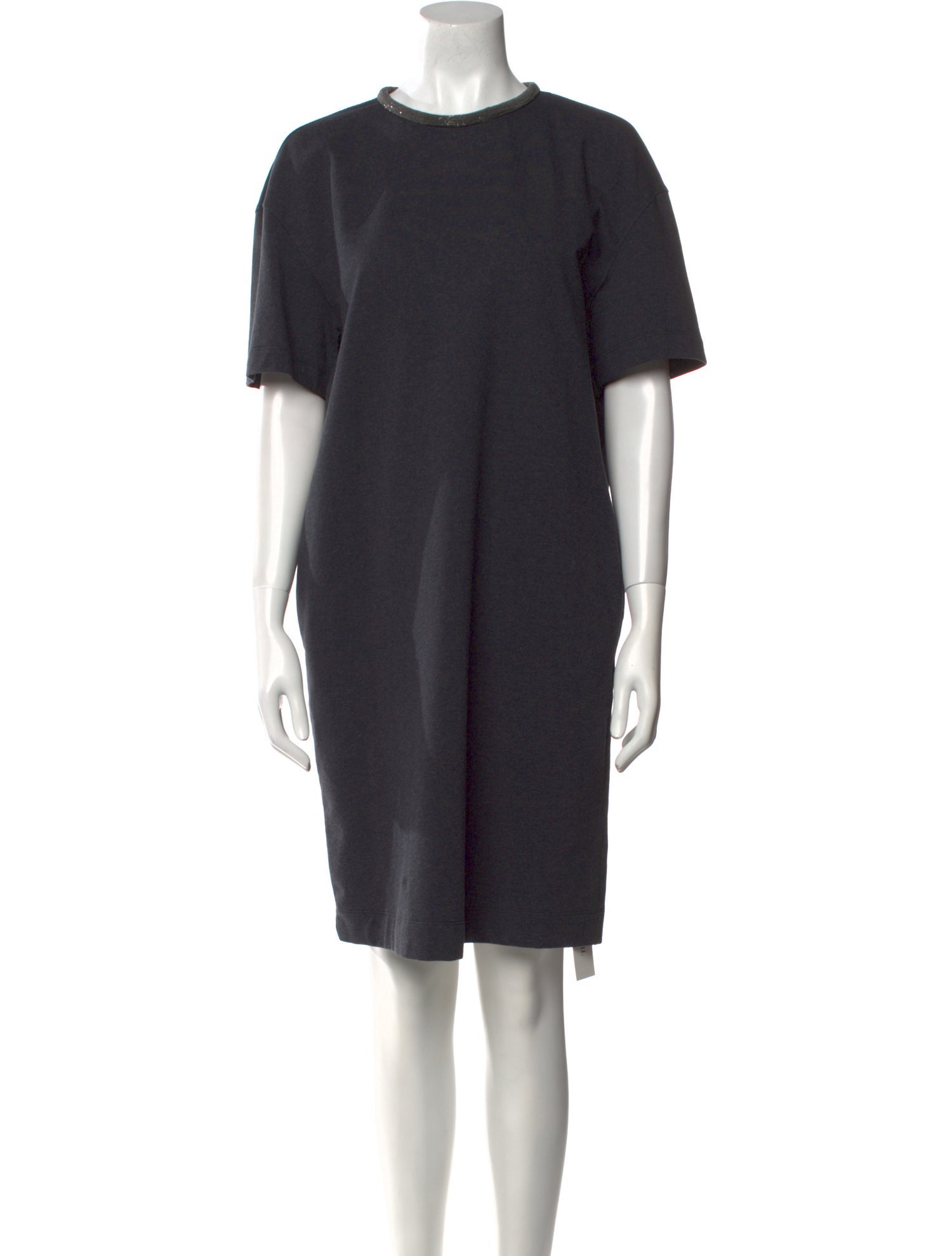 Brunello Cucinelli Crew Neck Mini Dress w/ Tags