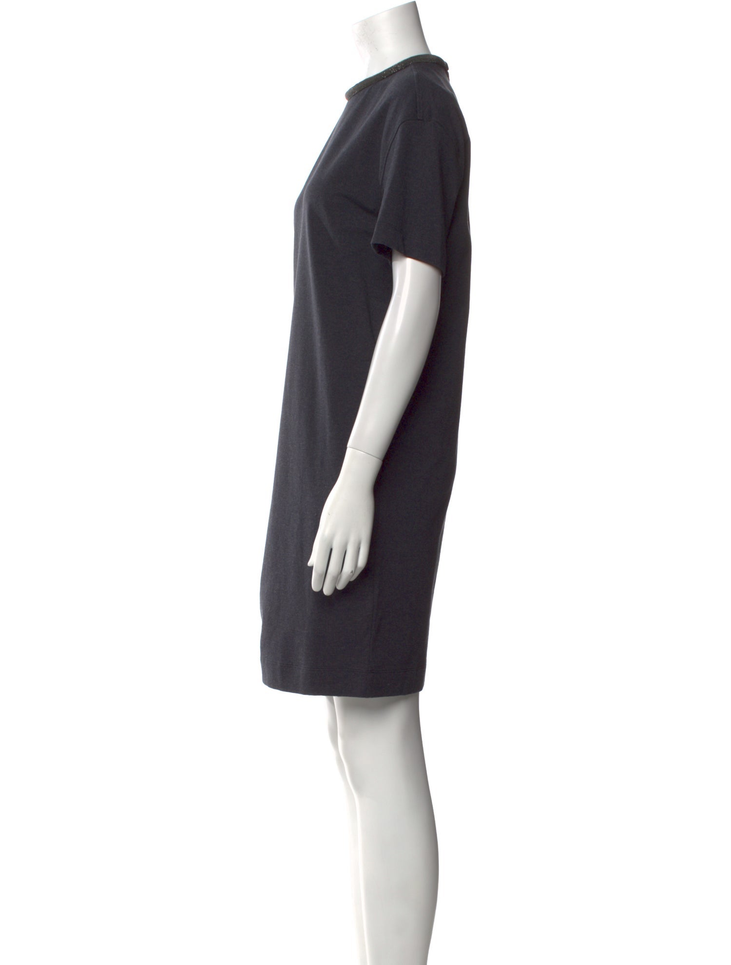 Brunello Cucinelli Crew Neck Mini Dress w/ Tags