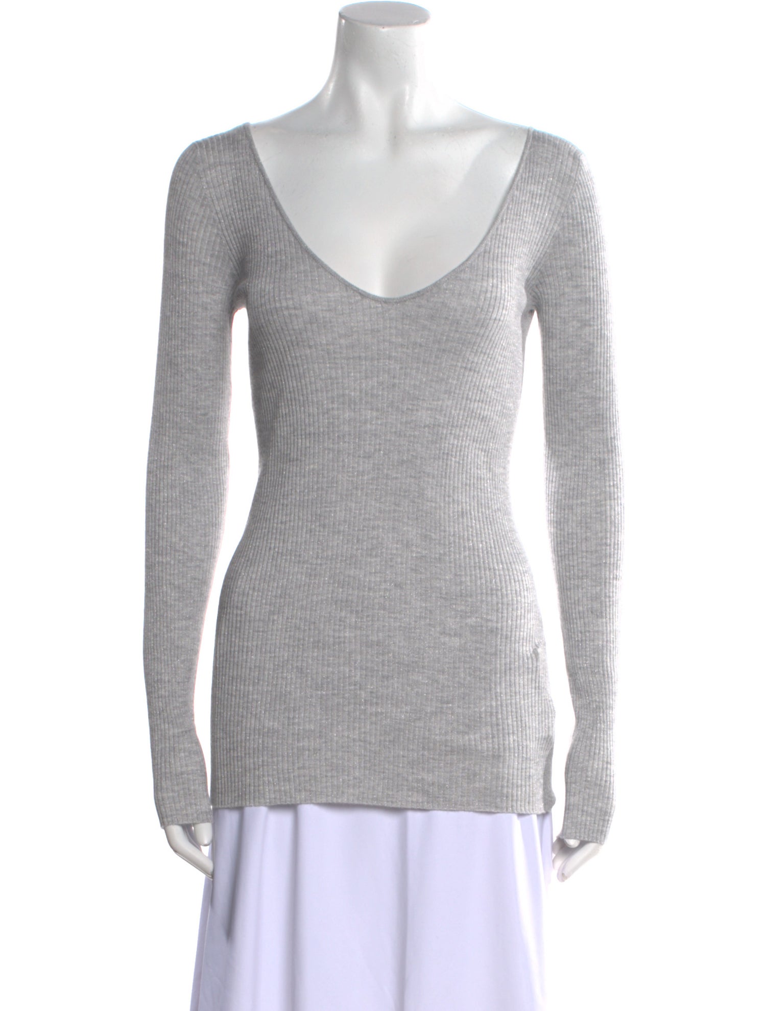Brunello Cucinelli Cashmere V-Neck T-Shirt w/ Tags