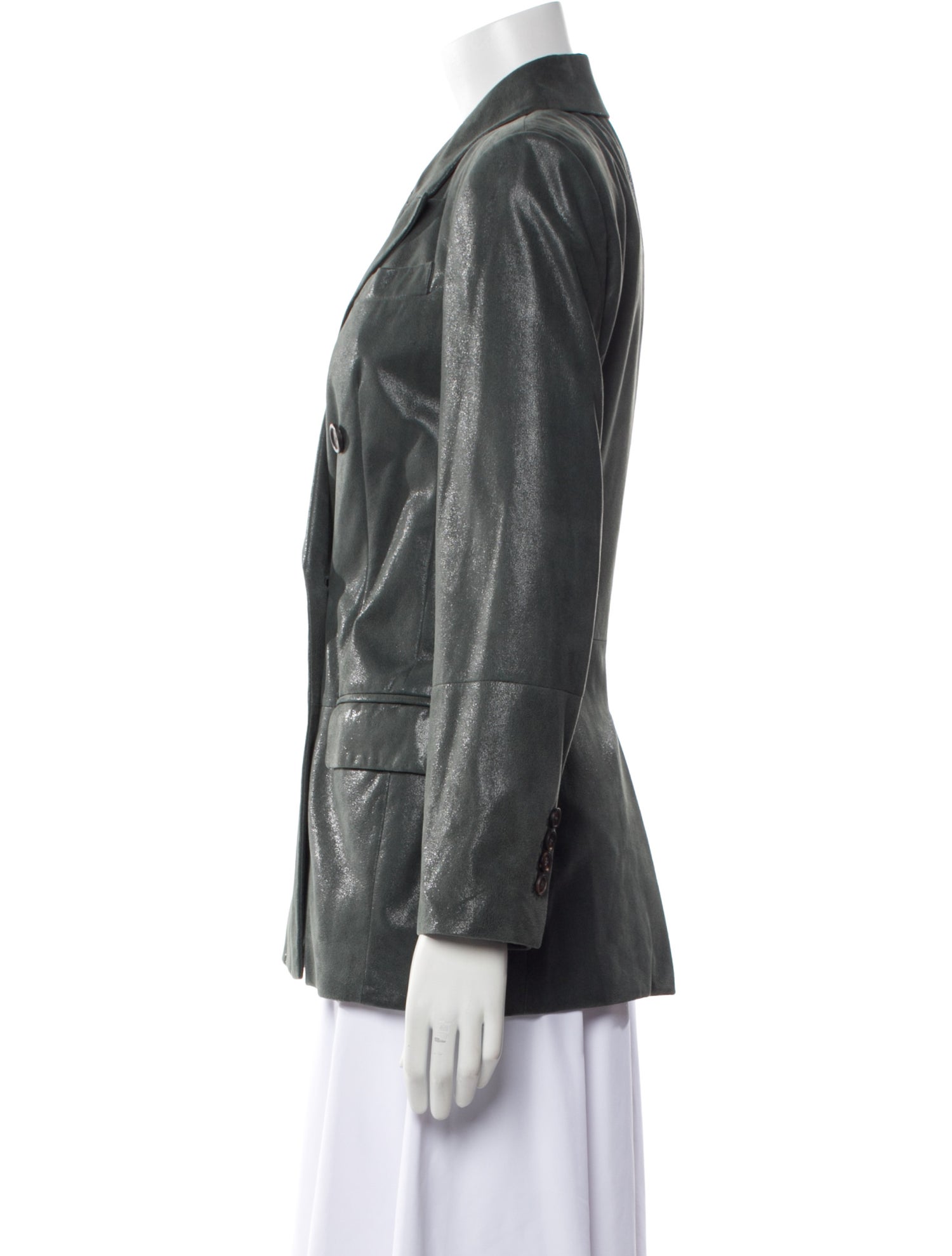 Brunello Cucinelli Leather Blazer w/ Tags