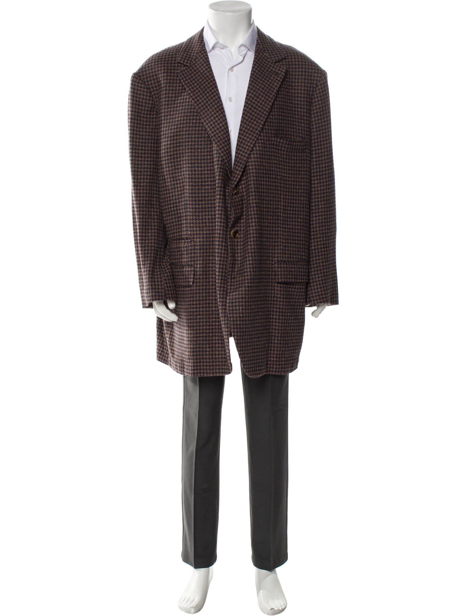 Brunello Cucinelli Wool Plaid Print Blazer