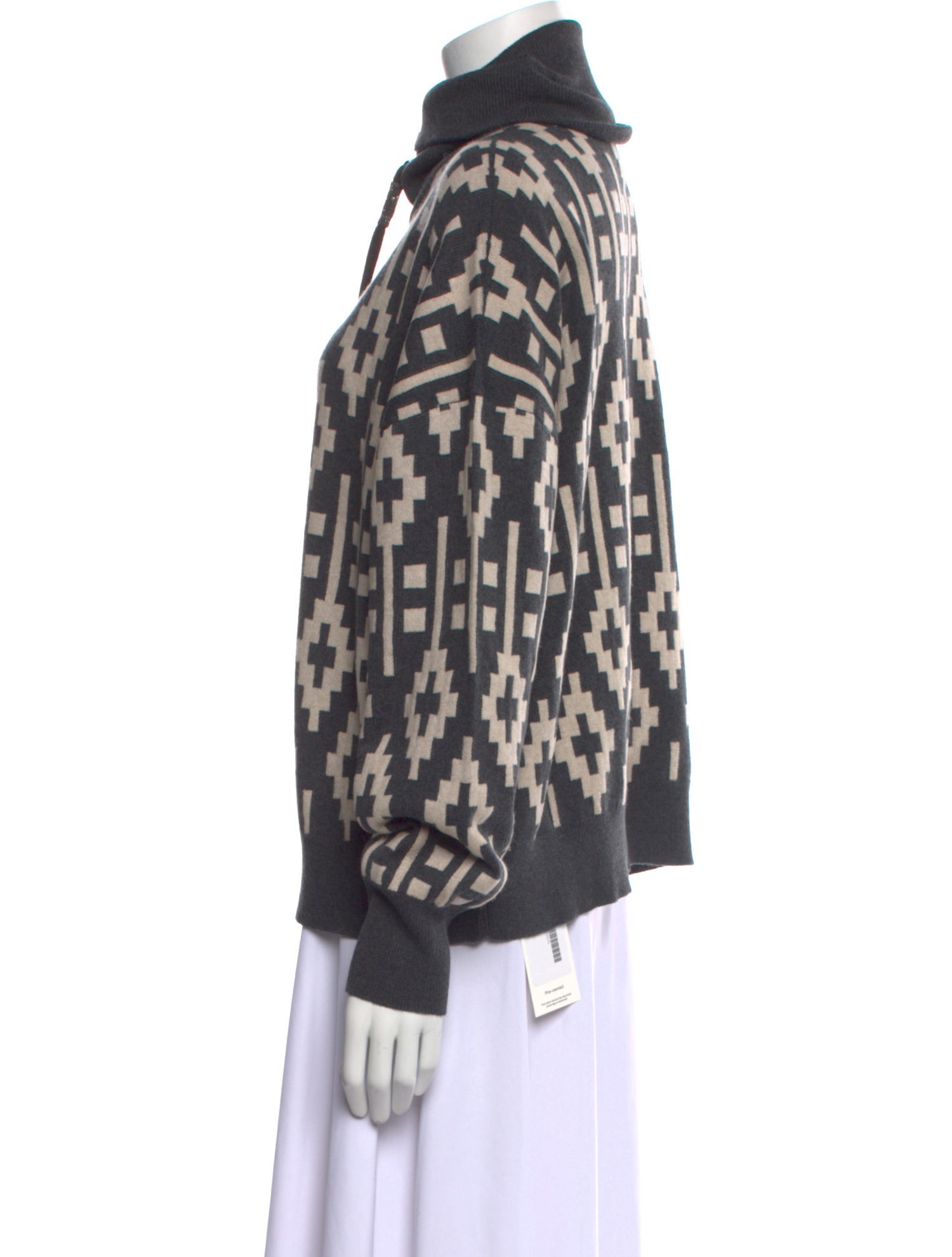Brunello Cucinelli Virgin Wool Printed Sweater