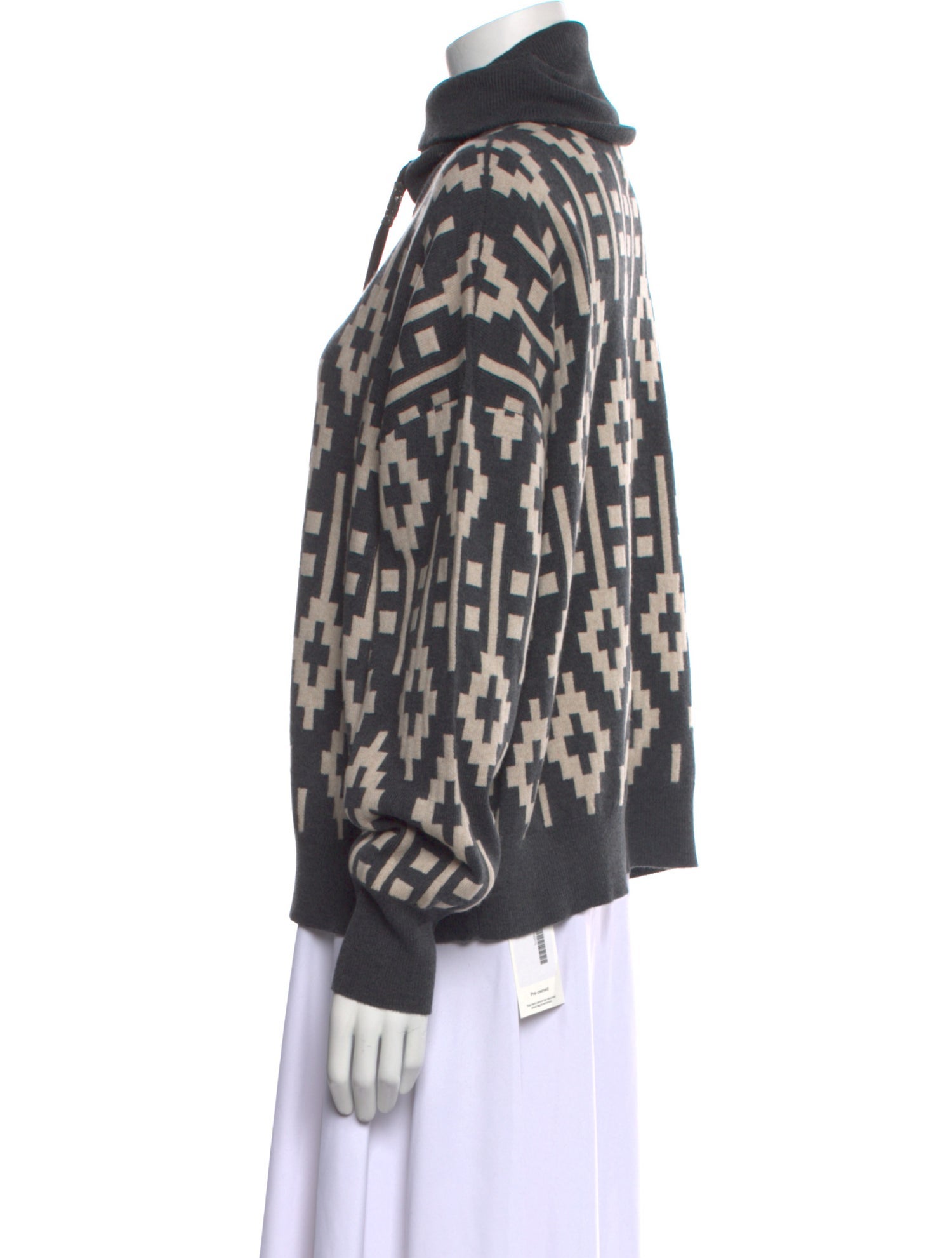 Brunello Cucinelli Virgin Wool Printed Sweater