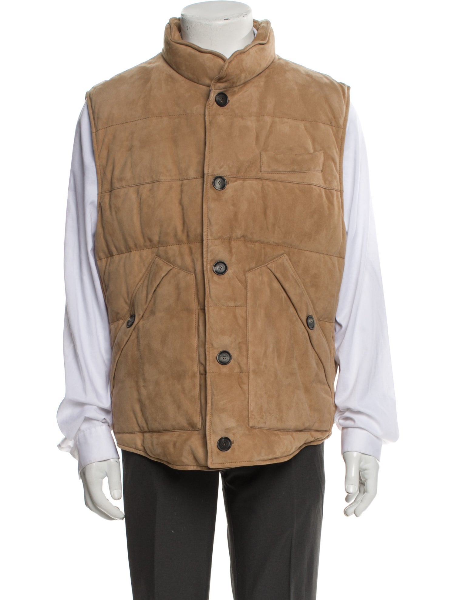 Brunello Cucinelli Leather Vest w/ Tags