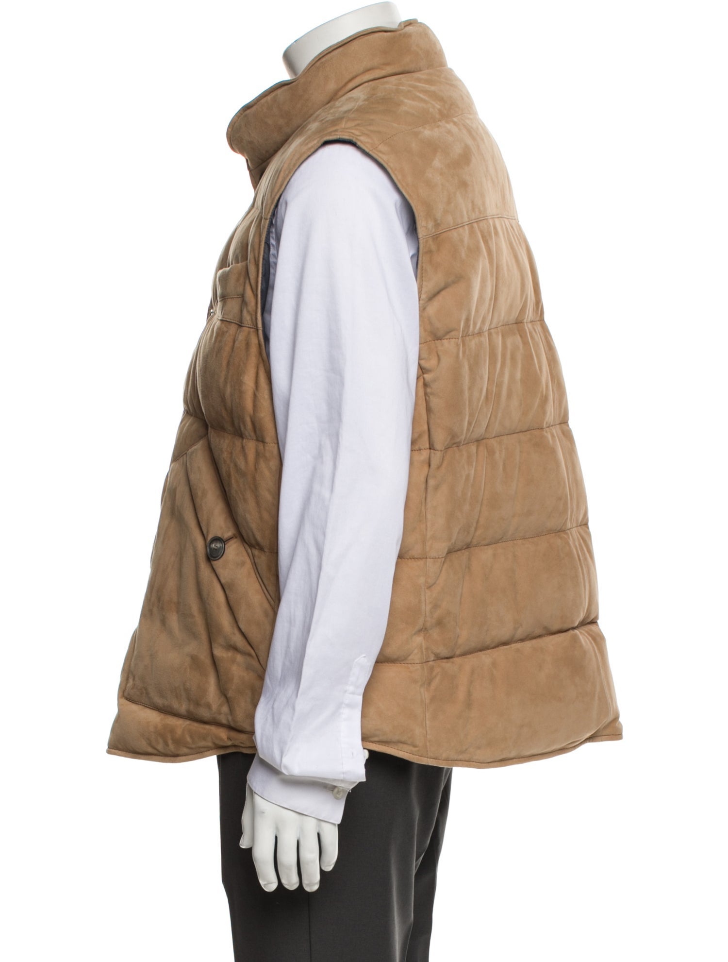 Brunello Cucinelli Leather Vest w/ Tags