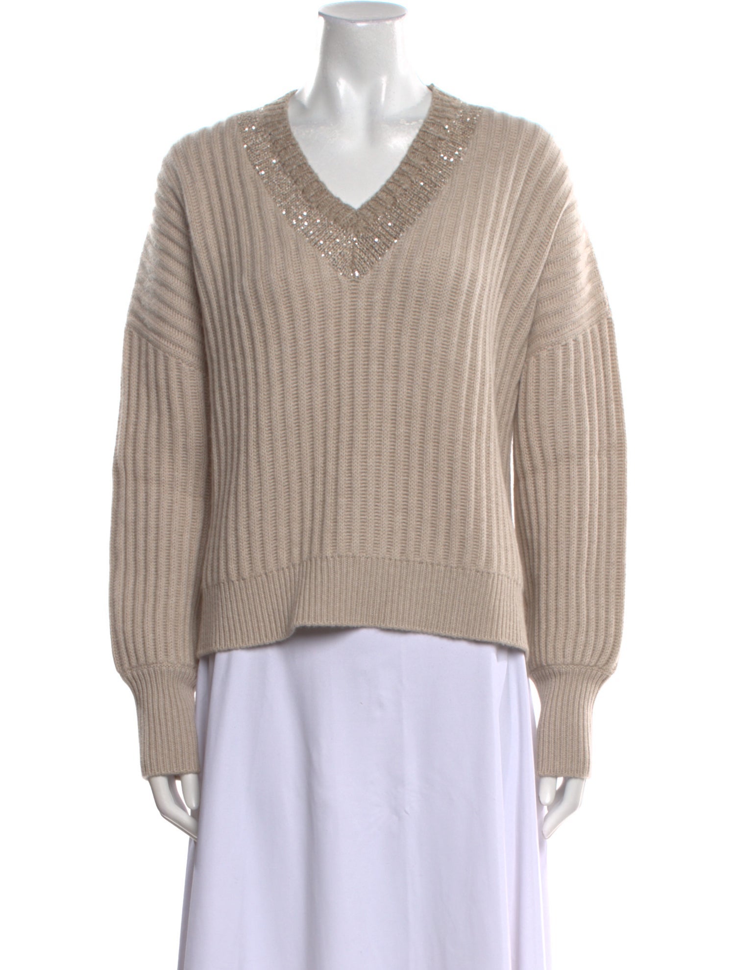 Brunello Cucinelli Cashmere V-Neck Sweater