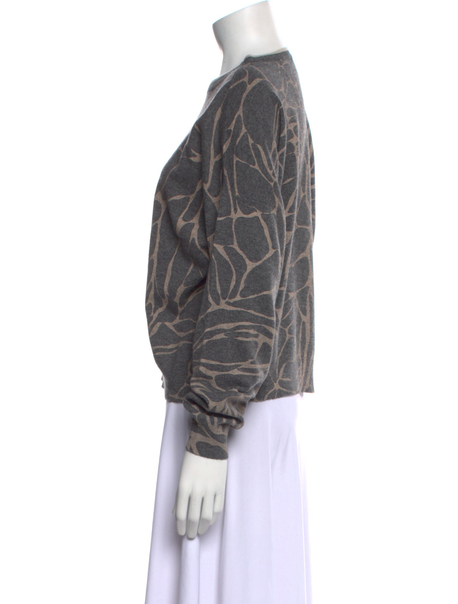 Brunello Cucinelli Printed Crew Neck Sweater
