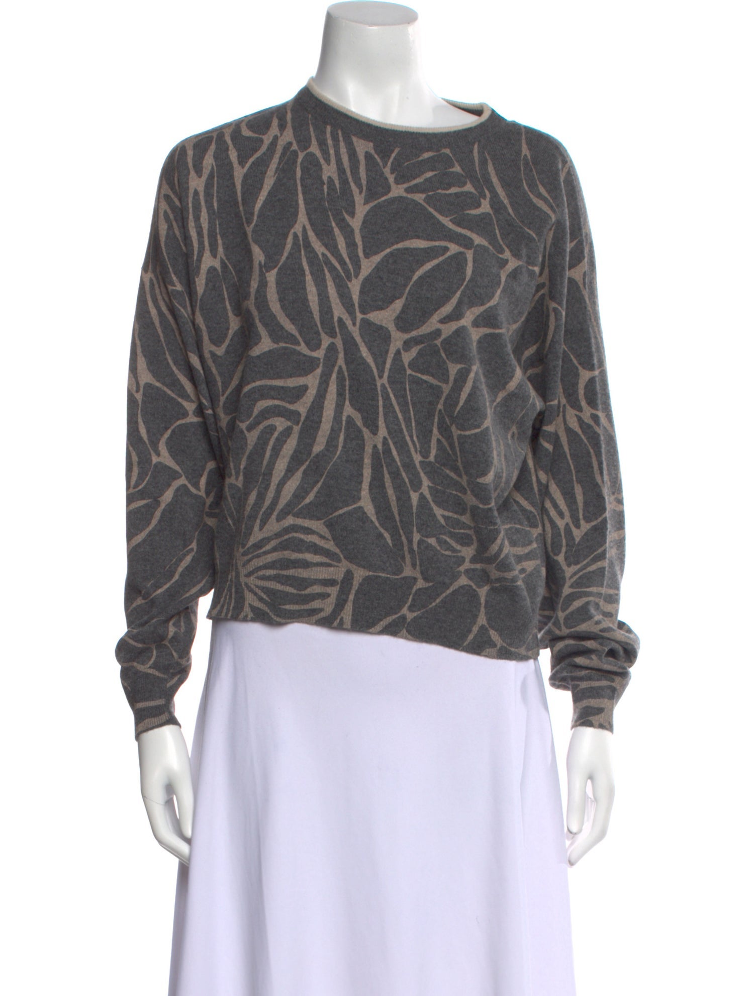Brunello Cucinelli Virgin Wool Printed Sweater
