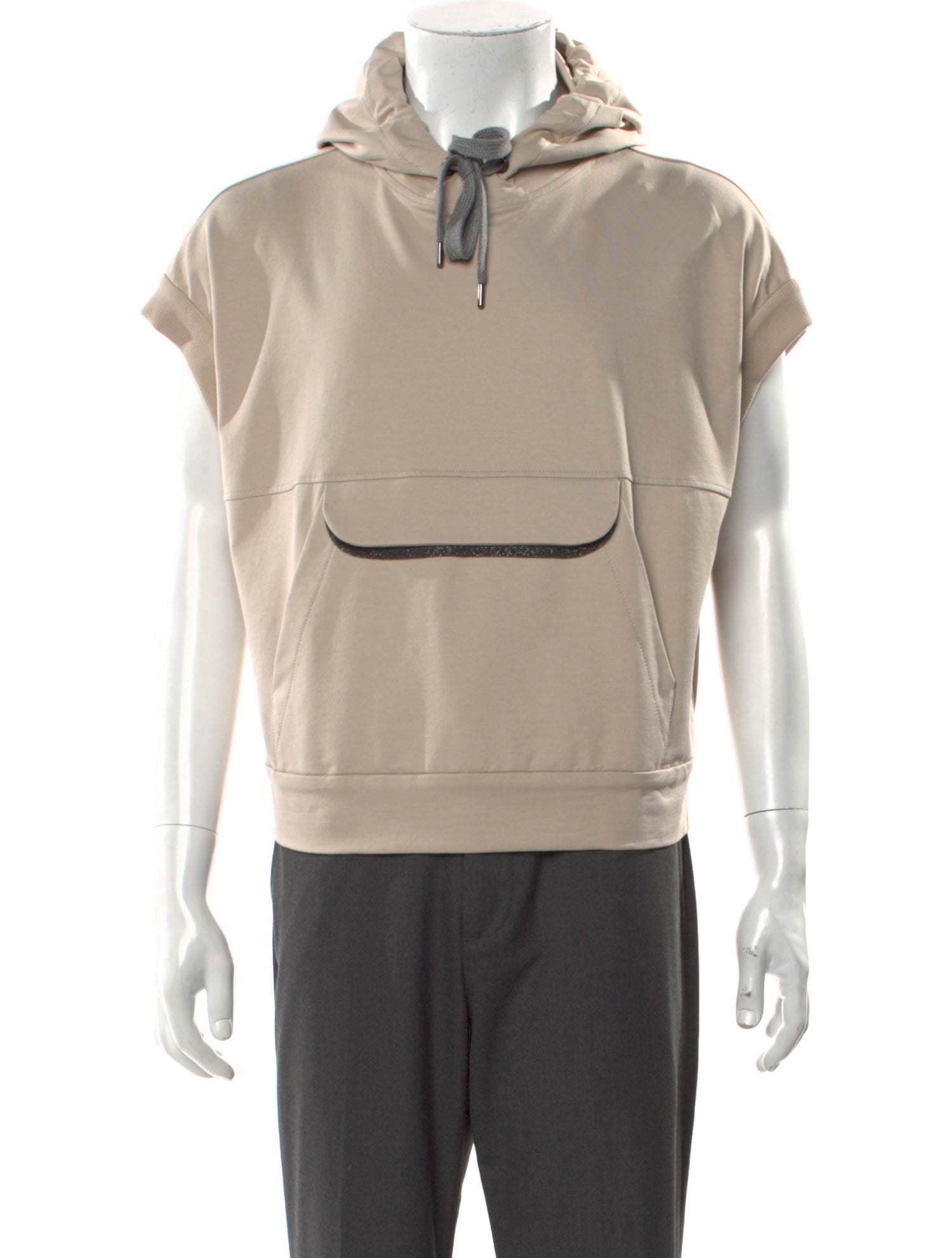 Brunello Cucinelli Crew Neck Short Sleeve Hoodie w/ Tags