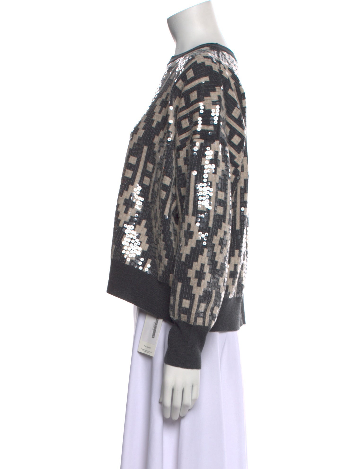 Brunello Cucinelli Virgin Wool Printed Sweater