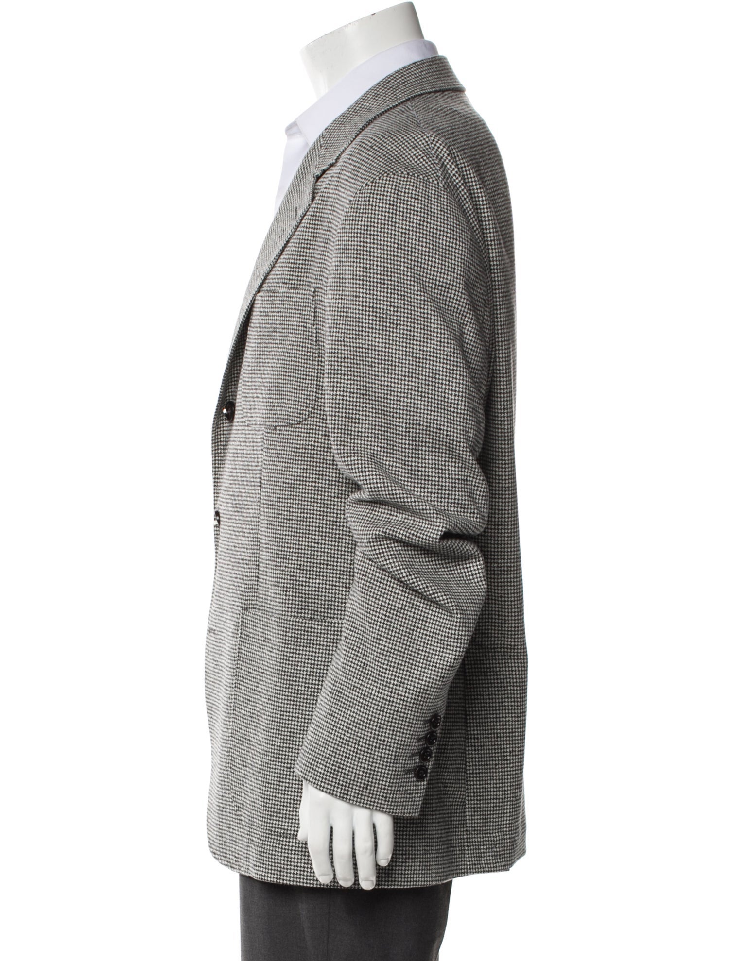 Brunello Cucinelli Wool Houndstooth Print Blazer w/ Tags