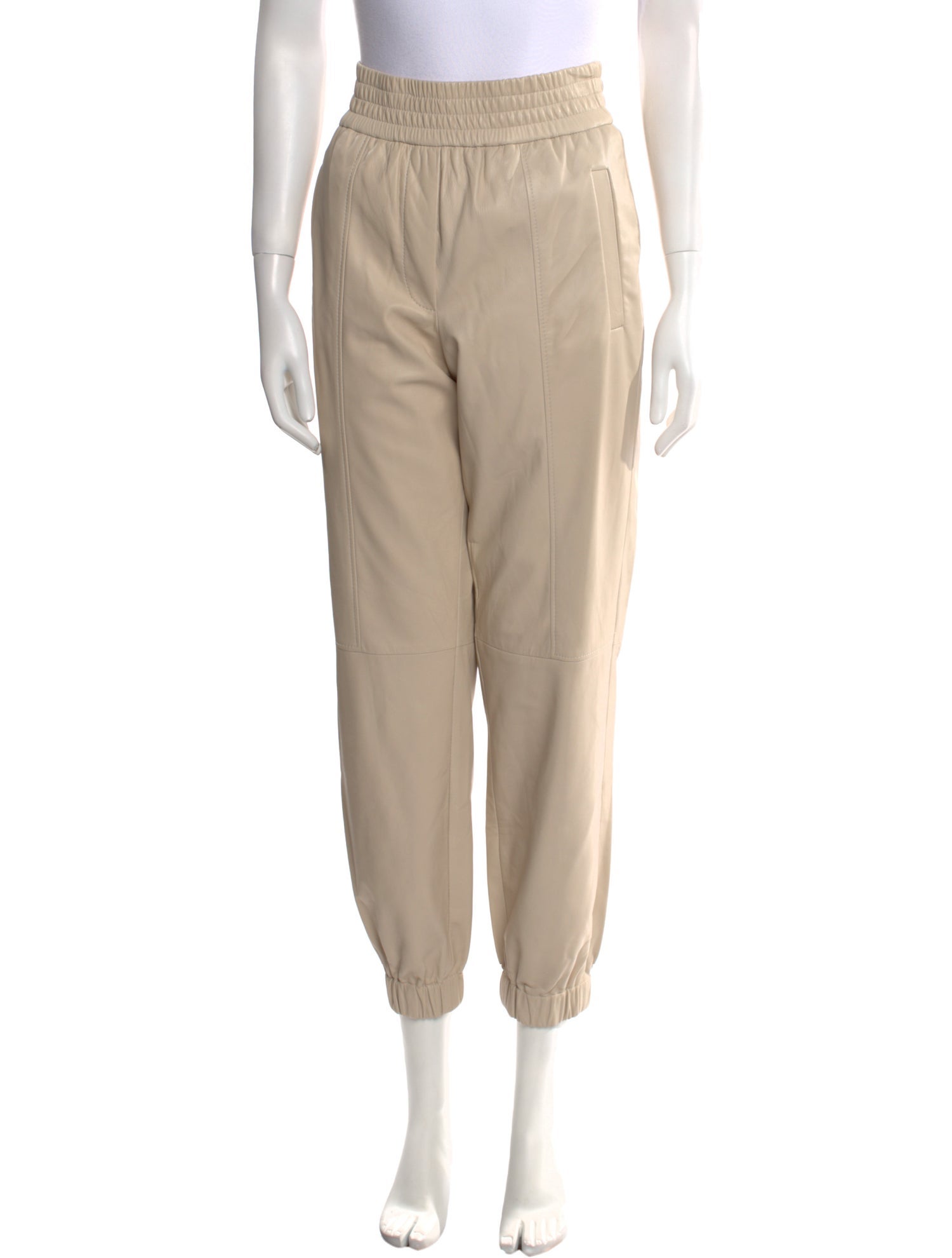 Brunello Cucinelli Leather Skinny Leg Pants w/ Tags