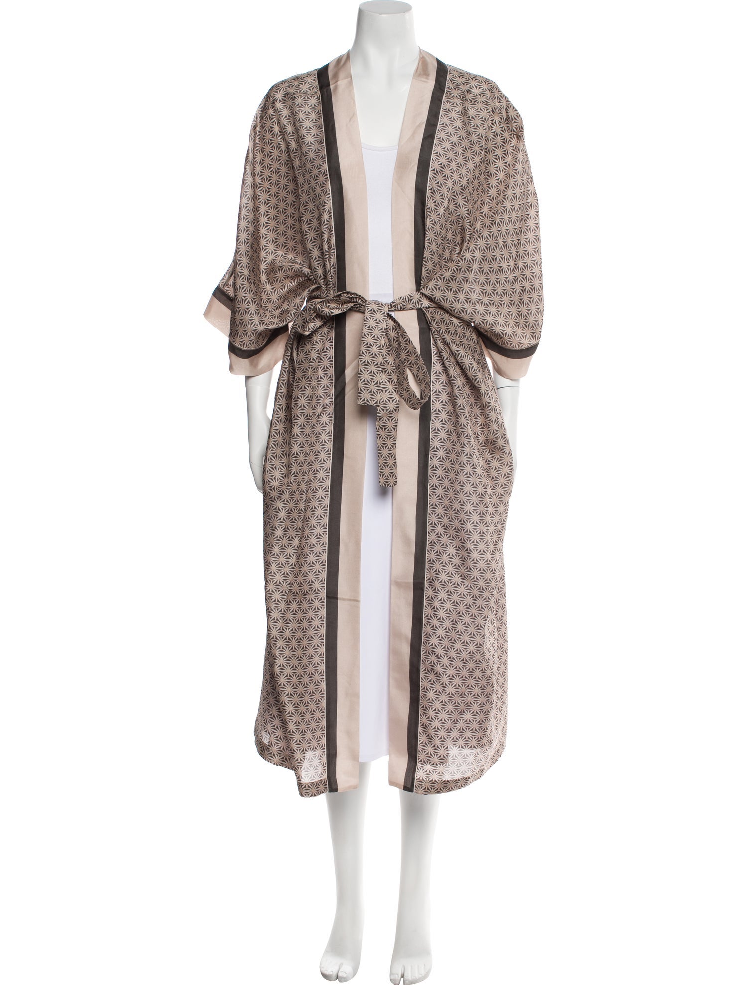 Brunello Cucinelli Silk Printed Robe