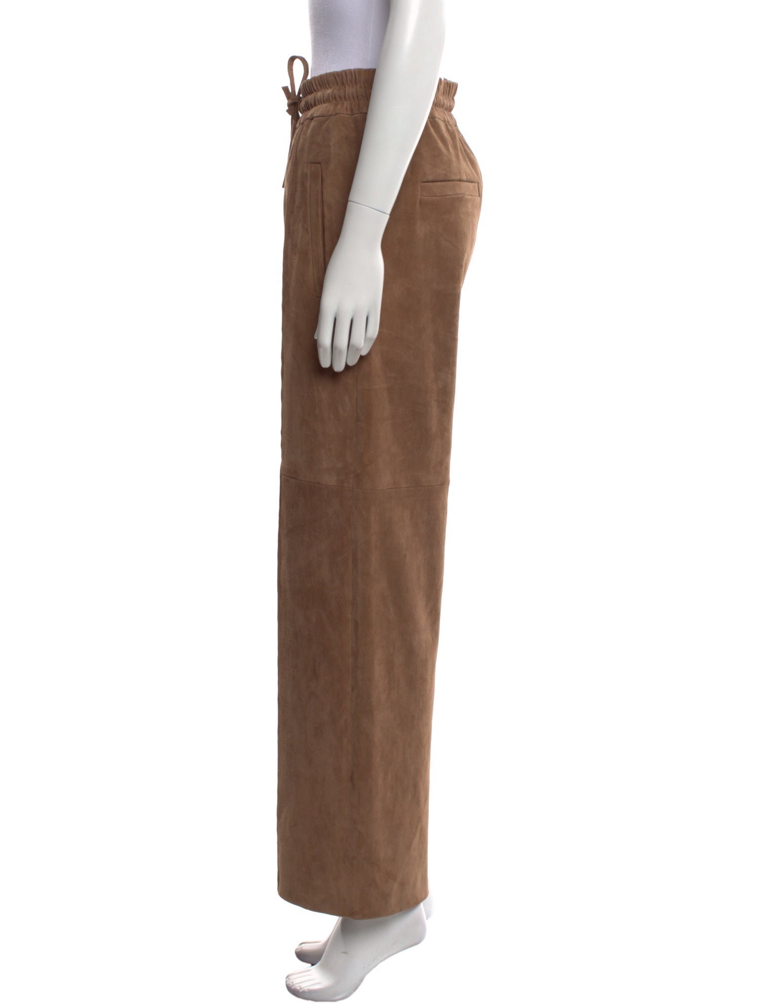 Brunello Cucinelli Leather Wide Leg Pants w/ Tags