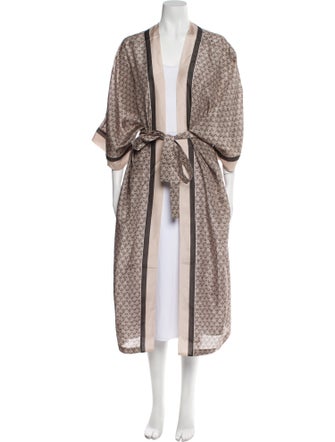 Brunello Cucinelli Silk Printed Robe