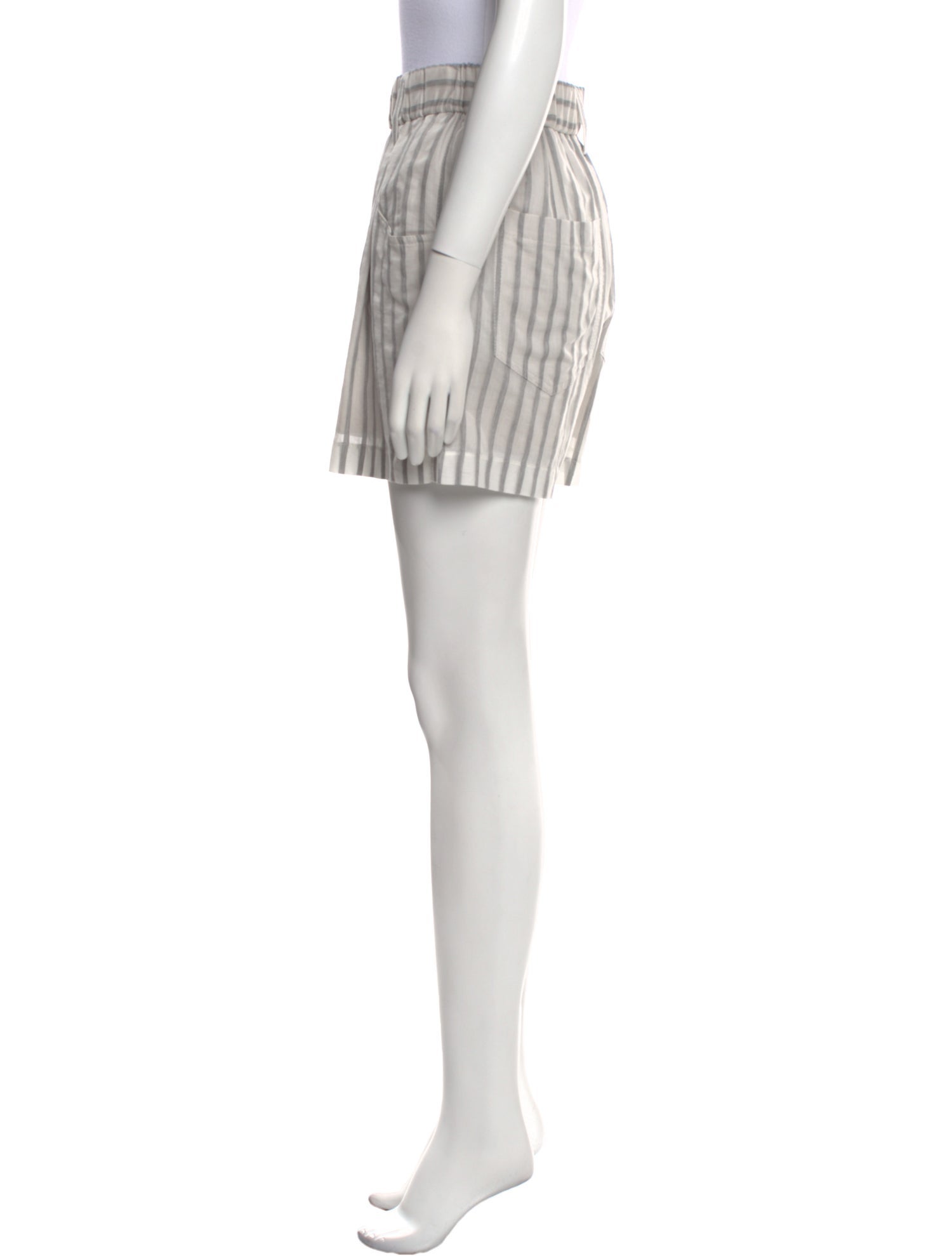 Brunello Cucinelli Striped Mini Shorts w/ Tags