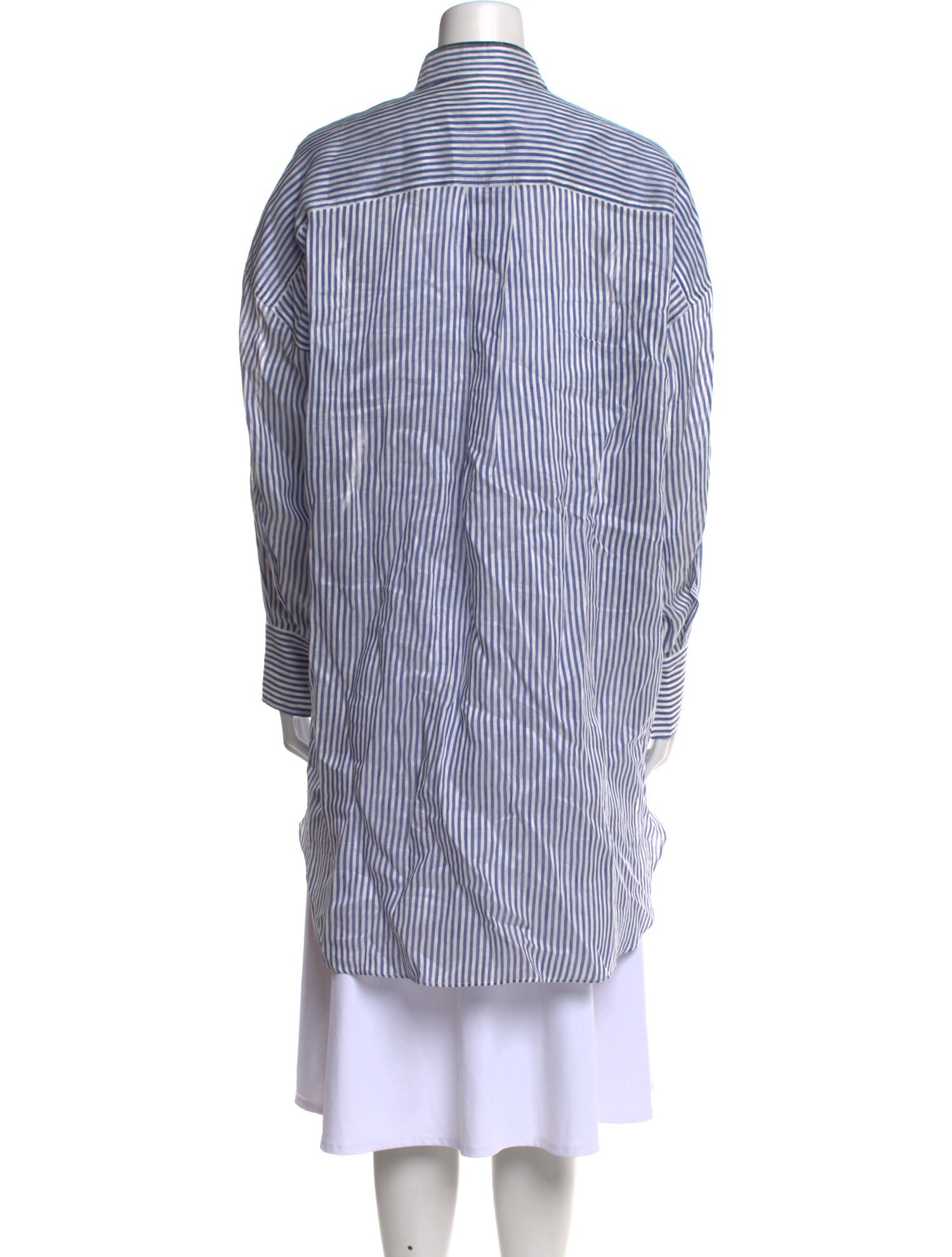 Brunello Cucinelli Linen Striped Tunic