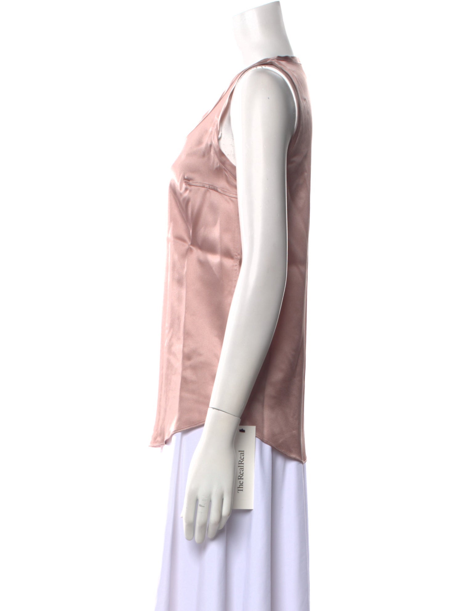 Brunello Cucinelli Silk Scoop Neck Top w/ Tags
