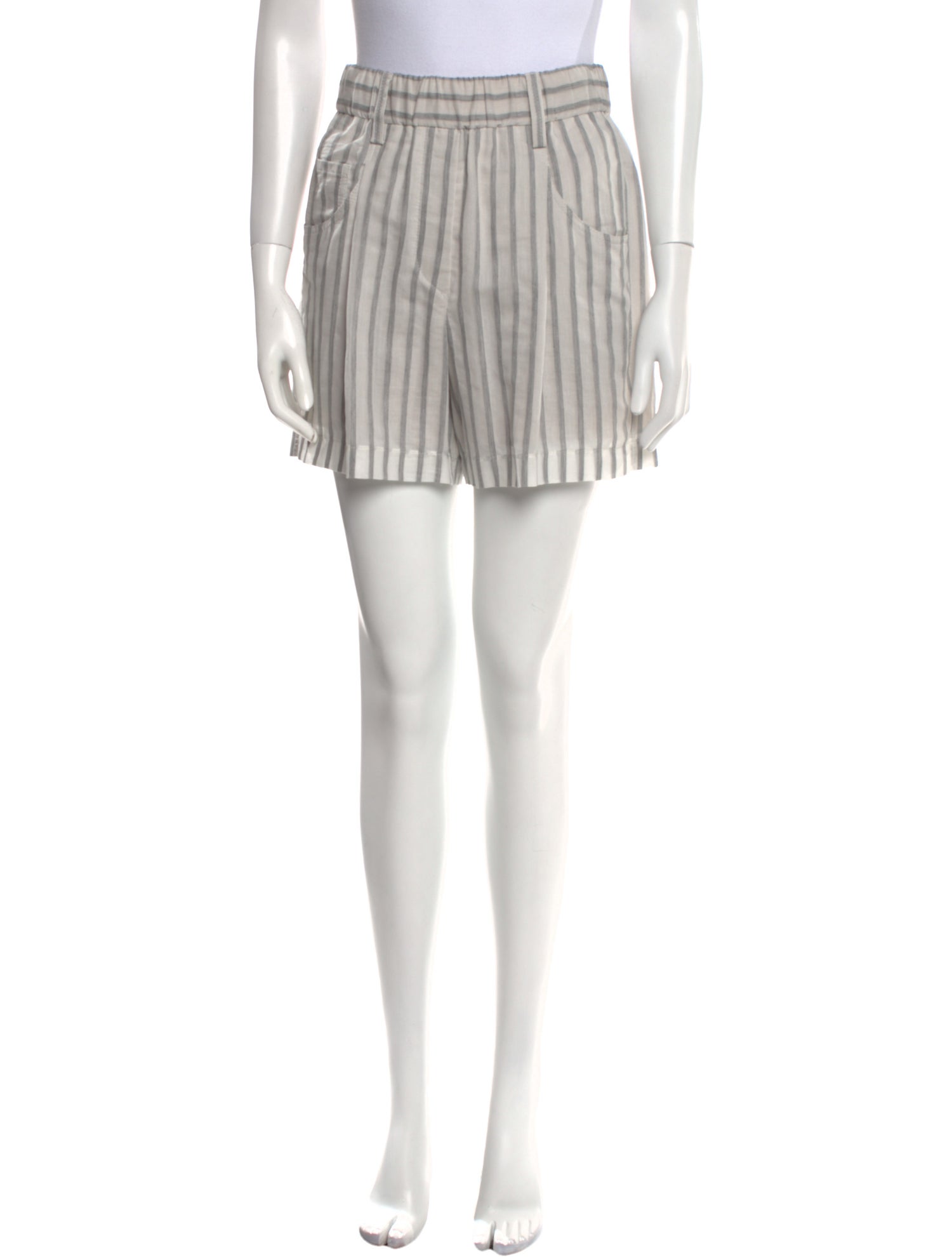 Brunello Cucinelli Striped Knee-Length Shorts w/ Tags